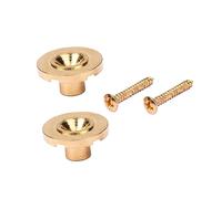 ibasenice 2pcs Golden Guitar Roller String Trees String Retainer Guide Screws for Electric Bass Easy Installation Steel Material Proper Tension