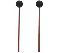 ibasenice 2pcs Gong Mallet for Sound Therapy Meditation Instrument Rich Tone Long Handle Marimba Beater for Performance