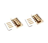 ibasenice 2pcs Guitar Bridge Screws Vintage Design Bass Solid Metal Tone and Sound String