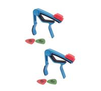 ibasenice 2pcs Guitar Capo Fast-adjust Tune Clamp for Acoustic Electric Guitar and Ukulele Use