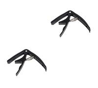 ibasenice 2pcs Guitar Capo for Acoustic and Electric Guitars Ukulele Accessories Spring Loaded Capo Secure Grip Compact Easy to Carry