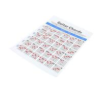ibasenice 2pcs Guitar Chord Chart for Beginners Lightweight Practice Poster Coated Ukulele Guitar Chords Guide for and Proficiency