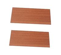 ibasenice 2pcs Guitar Head Veneer Pickguard Material Headstock Plate Air Dried Seasoned Sapelewood