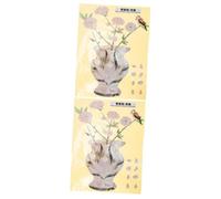 ibasenice 2pcs Guitar Headstock Adhesive Sticker Creative Self-adhesive Decoration for Acoustic and Electric Guitars and Safe Material Personalize Your Instrument Unique Design