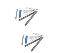 ibasenice 2pcs Guitar Luthier Tool Kit Fret Grinding Tools Bridge Pin Puller Nut Slotting File Guitar Maintenance Kit