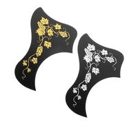 ibasenice 2pcs Guitar Pickguard Acoustic Scratchplate Clamp for Electric Guitar Gold Silver