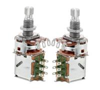 ibasenice 2pcs Guitar Potentiometer Tone Volume Lift Switch Push Pull Potentiometer for Electric Guitar for Tone Pots Switch