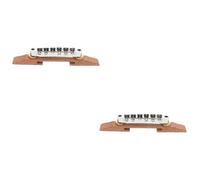 ibasenice 2pcs Guitar Roller Bridge Replacement for Jazz Electric Guitar Easy to Install Compatible Various Models High-performance Saddle