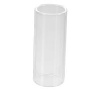 ibasenice 2pcs Guitar Slide Glass Stainless Steel Medium Bottleneck Slides Acoustic Electric Guitar Accessory