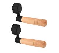 ibasenice 2pcs Guitar String Winder Ergonomic Wooden Handle String Peg Puller for Acoustic Electric Guitar Easy Swap Tool