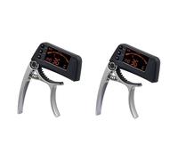 ibasenice 2pcs Guitar Tuner Capo Clip Digital Lcd Tuner for Acoustic Electric Guitar Clip for Ukulele Banjo