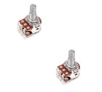 ibasenice 2pcs Guitar Volume Potentiometer Dual Pot Linear Potentiometer Bass Knobs Control Knob