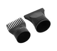 ibasenice 2pcs Hair Dryer Concentrator Nozzle Set with Flat and Comb Attachments, Universal Plastic Styling Nozzle for Salon and Barber Use, Hair Styling Tool for Precise Airflow Control