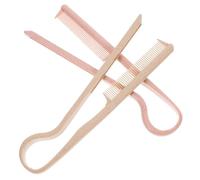 ibasenice 2pcs Hairdressing Styling Comb Barber Straightening Comb V-shaped Plastic Elegant Quick Styling Tool for Women Hair Salon and Business Trip