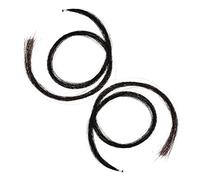 ibasenice 2pcs Hanks Natural Horse Hair for Violin Bow Instrument Accessories for Violin Bow Hair Replacement for Violinists