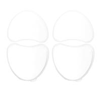 ibasenice 2pcs Heart-shaped Denture Storage Case with Lid, Portable Retainer Holder Box for Travel and Household Use, Convenient Orthodontic Supply Container