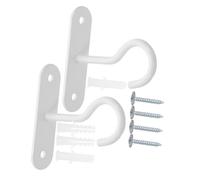 ibasenice 2pcs Heavy Duty Ceiling Hooks Wall and Ceiling Mount Hangers for Lanterns Wind Chimes Flower Baskets Bird Feeders Indoor and Outdoor Hanging Planters Easy Installation