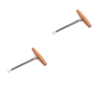 ibasenice 2pcs Heavy Duty T-handle Tapered Bridge Tool for Guitar Bridge Woodworking Cutting Tool