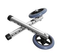 ibasenice 2pcs Heavy Duty Walker Accessory Wheels Replacement with 8-Level Adjustable Aluminum Alloy Casters for Mobility Aids, Practical Front Caster Repair Kit for Rollators and Walkers