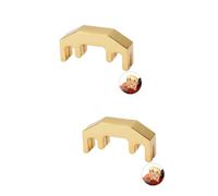 ibasenice 2pcs Heavy Metal Violin Mute Gold Practice Silencer for String Instruments Ergonomic Design for Scratch Protection Easy Durability