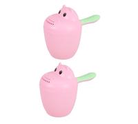 ibasenice 2pcs Hippo Shaped Bath Cup Boys and Girls Shampoo Rinser Large Capacity Waterfall Rinser for Bath