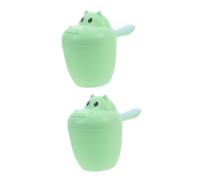 ibasenice 2pcs Hippo Shaped Shampoo Rinse Cup for Bath Waterfall Rinser Boys and Girls Shower Scoop Bath Cup