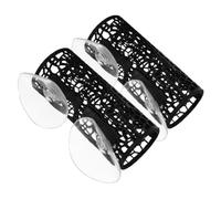 ibasenice 2pcs Hollow Betta Fish Tunnel Aquarium Cave Safe Material Fish and Shrimp Habitat Hideaway Aquarium Decor Tube for Natural Underwater Scene Black