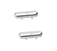 ibasenice 2pcs Hollow Pickup Cover for Guitar Humbucker Nickel-plated Finish for Electric Guitar Pickup Shells