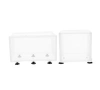ibasenice 2Pcs Household Fish Breeding Box with Suction Cups Adjustable Fish Tank Durable Mesh Isolation Net for Aquarium Fry Rearing and Survival Improvement Small Large