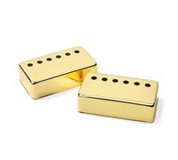 ibasenice 2pcs Humbucker Pickup Cover Set Metal Enclosure for Electric Guitar Easy to Install Scratch Protection Suitable for Lp Models Gold Finish