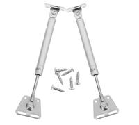 ibasenice 2pcs Hydraulic Pressure Gas Strut 100n Iron Head Pneumatic Lift Support Rod for Cabinet Doors, Tatami Storage, and Up-Down Flip Doors with Buffer Telescopic Closure