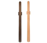 ibasenice 2pcs Inch Magnetic Shoehorn with Long Wooden Handle for Seniors Men Women, Smooth Edge Protection, Wall Mounted Design for Daily Use in Doorways, Suitable for Boots and Leather