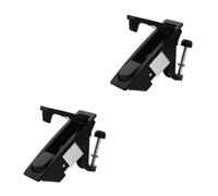 ibasenice 2pcs Industrial Door Latch Lock Adjustable Lever Compression | Zinc Alloy Build, Black Finish, Raised Trigger and Comfortable to Hold Adjustment for Chassis Cabinets