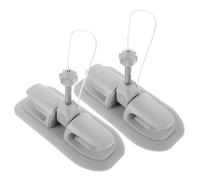 ibasenice 2pcs Inflatable Kayak Paddle Holder Aluminum Alloy Oar Lock Mounts for Canoes Row Boats Quick Installation PVC Oar Bases for Enhanced Control and Stability Water