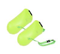 ibasenice 2pcs Inflatable Swimming Pouch Portable Life Saving Bags for Outdoor Use Easy to Carry Durable Material for Swimmers and Snorkelers Green