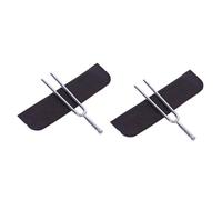 ibasenice 2pcs International Standard Tuning Fork Steel Tone for Musicians Teachers Science with Protective Shell Case for Stringed Instruments