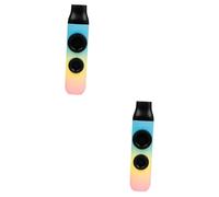 ibasenice 2pcs Kazoo Musical Instrument for Ukulele Guitar Material Easy to Learn Lightweight Design Replaceable Flute Diaphragms for Everyday Use High-class Performance