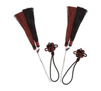 ibasenice 2pcs Kung Fu Sword Tassel Attachment for Martial Arts Performance Handmade Polyester Decorative Tassels for Tai and Wushu Swords with Secure Attachment and Enhanced Visual Appeal
