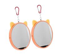 ibasenice 2pcs Large Bird Mirror for Cage Parrot Mirror Toys Bird Cage Supplies Hanging