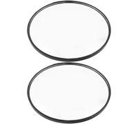 ibasenice 2pcs Large Convex Rearview Mirror for Excavators and Tractors Wide Angle Tractor Side View Mirror Heavy Equipment Auxiliary Convex for Construction Vehicle Safety