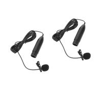 ibasenice 2pcs Lavalier Wearable Microphone for Audio Professional Lavalier Microphone and Xlr Three-pin Interface Lapel Mic for Vlogging and Collar Clip Use