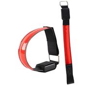 ibasenice 2Pcs LED Glowing Arm Bands Reflective Wristbands for Night Running Cycling Outdoor Activities Enhanced Visibility Safety Gear