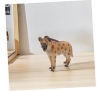 ibasenice 2pcs Lifelike African Hyena Figures for Realistic Plastic Wildlife Animal Models for Educational Play and Collection Safe Material Learning Aid