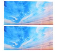 ibasenice 2pcs Light Filters Light Cover Film PVC Elegant Sophisticated Easy to Install Ceiling Shades for Classroom