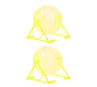 ibasenice 2pcs Little Pet Climbing Ladder Fitness Rolling Ball Hamster Exercise Balls Running Wheels for Hamsters Mice and Hedgehogs