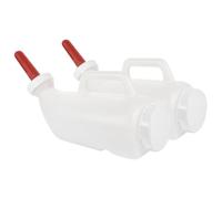 ibasenice 2pcs Livestock Feeding Bottles with Handle Capacity Milk Feeder for Cows and Lambs Silicone Nipple Designed for Smooth Leak Drinking Farm Supply for Goats and Calves
