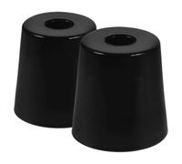 ibasenice 2pcs Low Profile PVC Trailer Door Bumpers Stopper Cones for Rv and Cargo Trailers Rubber Ramp Gate Bumper Pads 50x40x50mm Replacement Holder Kit