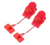 ibasenice 2pcs Magnetic Safety Key Replacement for Treadmills with Reliable Line Clip Emergency Stop Switch for Home Gym Fitness Compatible with Multiple Running Machine Brands