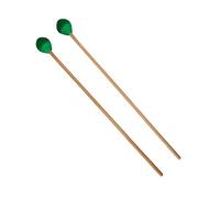 ibasenice 2pcs Marimba Hammers Xylophone Sticks Green Head Intermediate Level Mallets for Marimba Hammer Practice