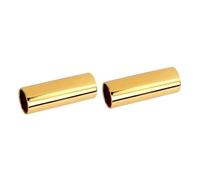 ibasenice 2pcs Metal Finger Slide Bar for Guitar Slide for Country Jazz Blues Designed for Acoustic Guitar for Beginners Finger Strings Instrument Part Accessories